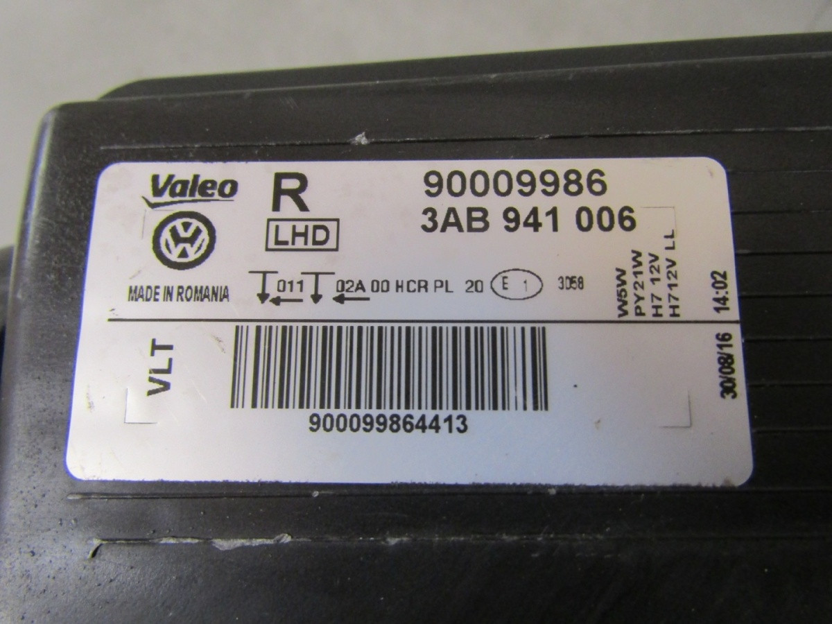 KOPLAMP VOLKSWAGEN PASSAT B7 STANDARD RECHTS 10-15 3AB941006 Z299/K2/10A